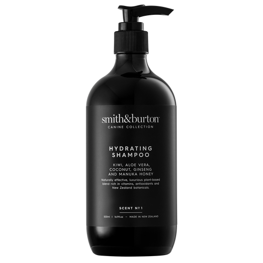 Shampoo idratante biologico per cani e gatti con kiwi, aloe vera, miele di manuka, ginseng e cocco (250/500 ml)